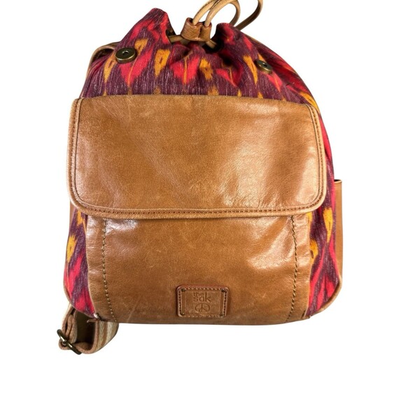 The Sak Backpack Womens Large Boho Woven Southwest Faux Leather Bag Western - Picture 8 of 12
